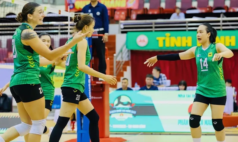 Đội VTV Bình Điền Long An đã thi đấu tốt tại trận bán kết. Ảnh: VTVBĐLA