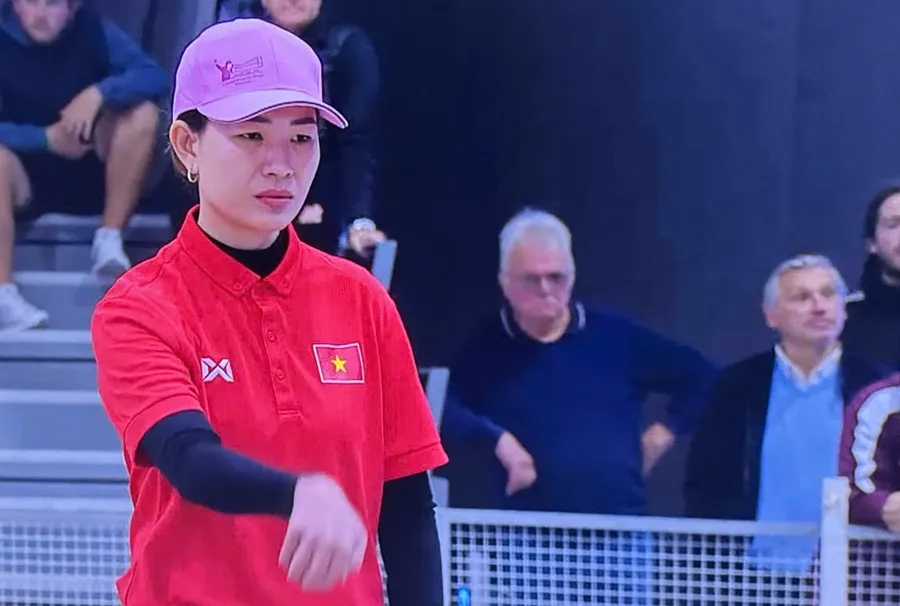 Bi thủ Việt Nam thi đấu tại trận chung kết và có chiến thắng thuyết phục. Ảnh: ĐOÀN TUẤN