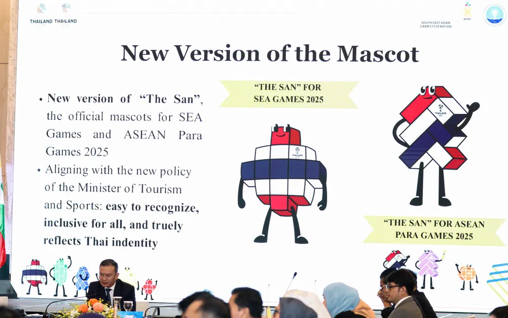 Linh vật của SEA Games 33-2025 được chủ nhà Thái Lan thông tin. Ảnh: LƯỢNG LƯỢNG