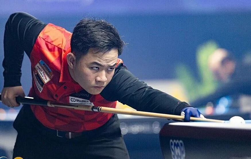 Cơ thủ Bao Phương Vinh đã dừng bước tại vòng 16 người xuất sắc nhất giải năm nay. Ảnh: UMB