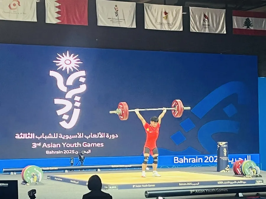 Lực sĩ Hùng Văn Thế đã tranh tài tại Bahrain. Ảnh: TRUNG THÀNH