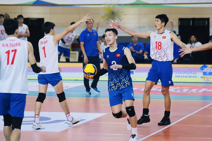 Đội tuyển bóng chuyền nam sẽ tập huấn tại Đại học TDTT Bắc Ninh sau đó tiếp tục có các chương trình chuẩn bị chuyên môn hướng tới SEA Games 33-2025. Ảnh: SEA V.LEAGUE