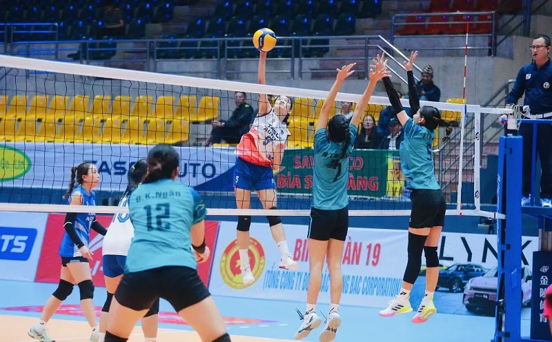 Đội nữ Hà Nội đã chiến thắng tại tứ kết để có suất vào bán kết giải năm nay tại Hà Tĩnh. Ảnh: BCHN