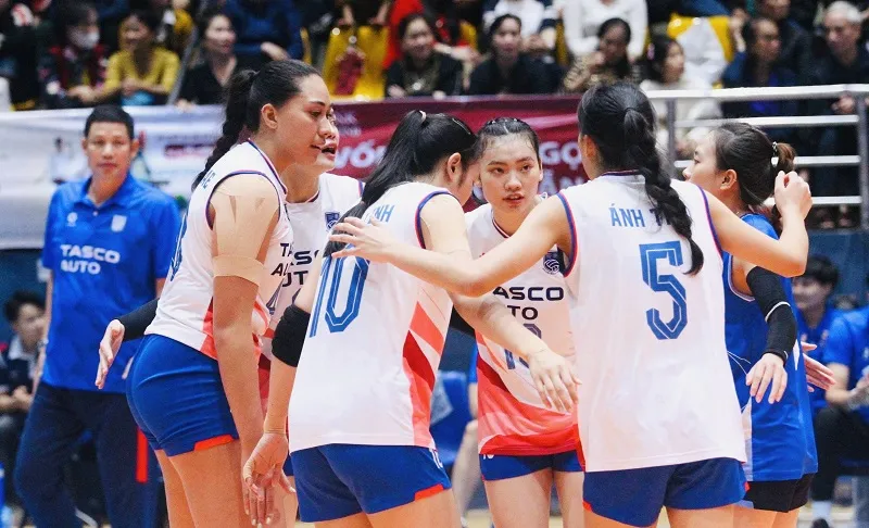 Đội bóng chuyền nữ Hà Nội đã có suất tham dự giải vô địch quốc gia 2026. Ảnh: VFV