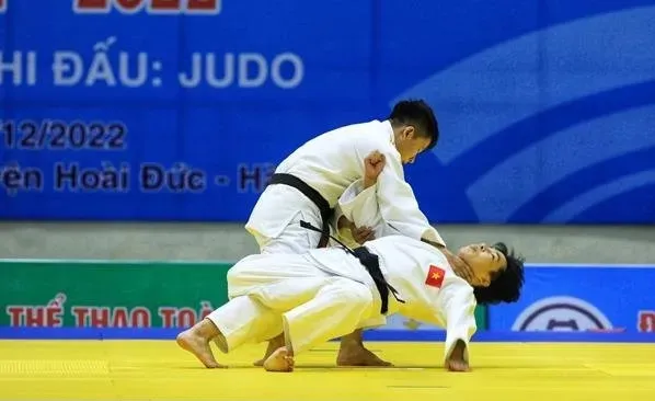 Nội dung biểu diễn (kata) cũng là nội dung quan trọng của đội tuyển judo Việt Nam. Ảnh: TUẤN ANH