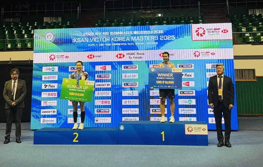 Nguyễn Thùy Linh có ngôi á quân tại giải đấu ở Hàn Quốc. Ảnh: BÙI BẰNG