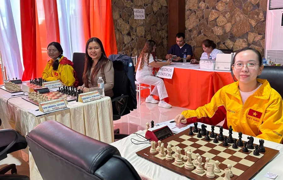 Kỳ thủ Việt Nam đã tranh tài tại giải vô địch Đông Nam Á 2025. Ảnh: VNCHESS