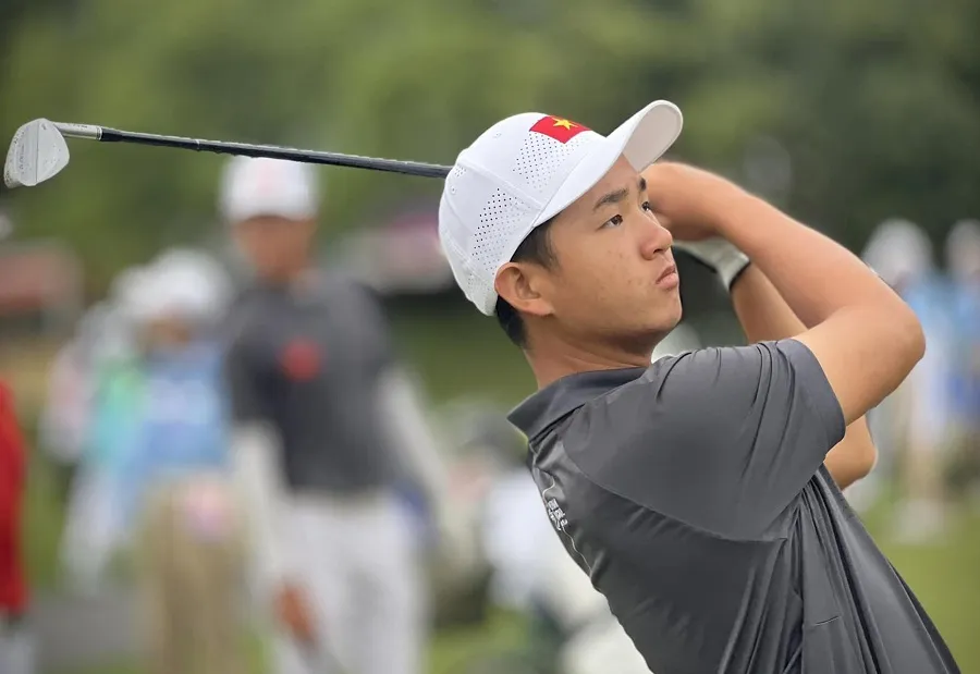 Golf thủ Nguyễn Anh Minh là 1 trong những tuyển thủ quan trọng của đội tuyển golf Việt Nam. Ảnh: VGA