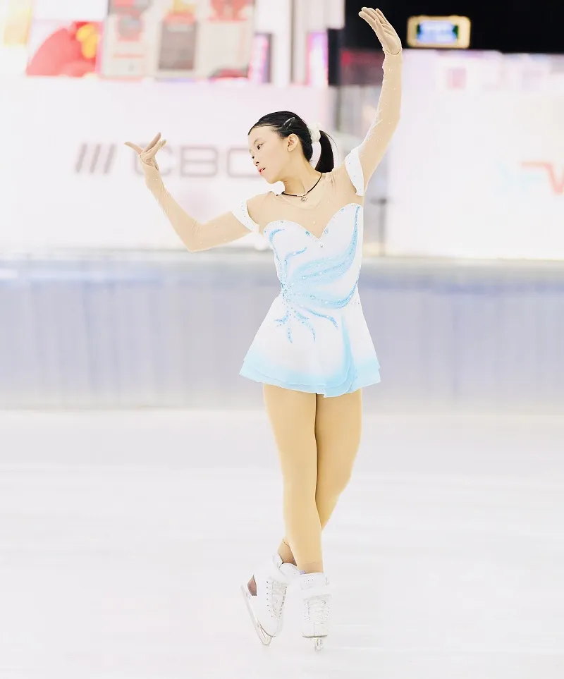 Tuyển thủ Nguyễn Cao Hà Mi là gương mặt được kỳ vọng có kết quả tốt ở môn trượt băng nghệ thuật tại SEA Games 33-2025. Ảnh: SFV