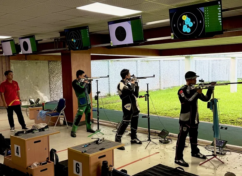 Đội tuyển bắn súng Việt Nam sẽ tập huấn tại Hàn Quốc và Thái Lan trước khi tranh tài SEA Games 33-2025. Ảnh: MINH CHIẾN