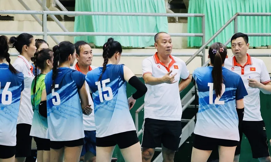 Đội tuyển bóng chuyền nữ Việt Nam sẽ thi đấu với đội VTV Bình Điền Long An vào ngày 29-11. Ảnh: VTVBĐLA