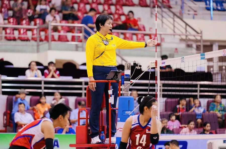 Trọng tài Nguyễn Thị Thanh Hoa sẽ làm việc tại SEA Games 33-2025 sắp tới. Ảnh; SEA V.LEAGUE