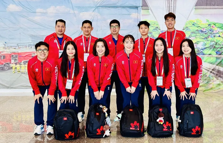 Đội tuyển cầu lông Việt Nam sẽ thi đấu trận đầu tiên nội dung đồng đội nữ vào ngày 7-12. Ảnh: TRUNG KIÊN