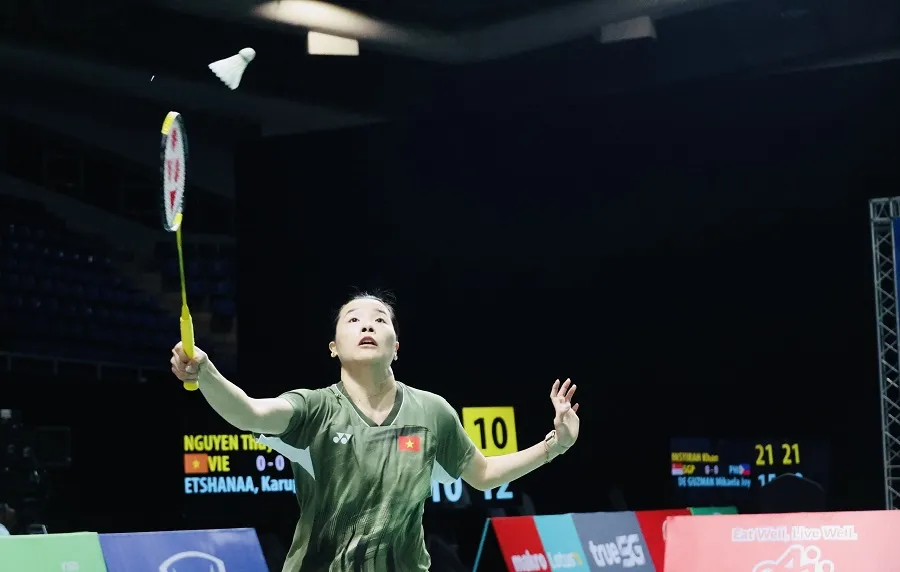 Nguyễn Thùy Linh đã có chiến thắng nhưng chưa đủ giúp đội cầu lông Việt Nam vượt qua đội Malaysia. Ảnh: DŨNG PHƯƠNG