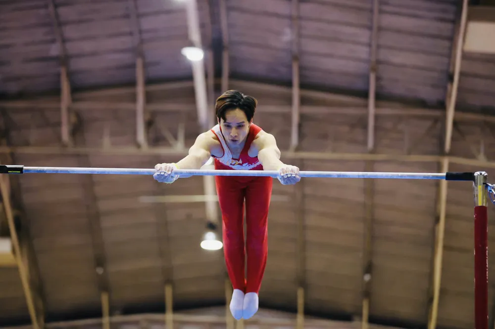 Tuyển thủ Đinh Phương Thành là người giành HCV cuối cùng cho đội TDDC Việt Nam tại SEA Games 33-2025. Ảnh: DŨNG PHƯƠNG