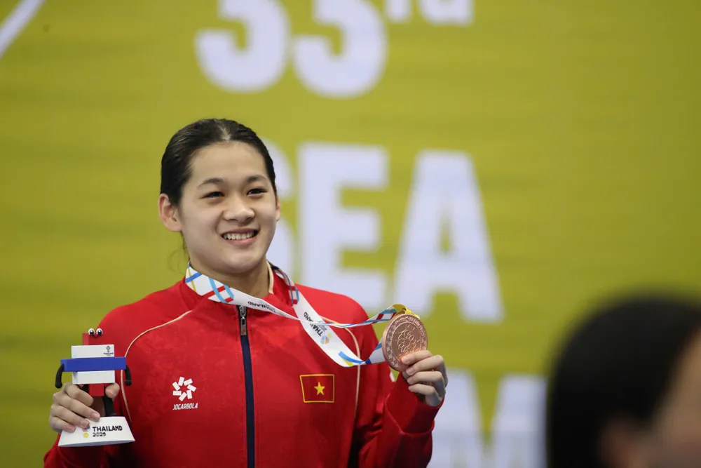 Nguyễn Thúy Hiền tiếp tục giành huy chương tại SEA Games 33-2025. Ảnh: DŨNG PHƯƠNG