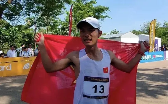 Hoàng Nguyên Thanh từng tham dự marathon tại SEA Games 32-2023 và bây giờ tiếp tục góp mặt SEA Games 33-2025. Ảnh: TUẤN ĐẠT