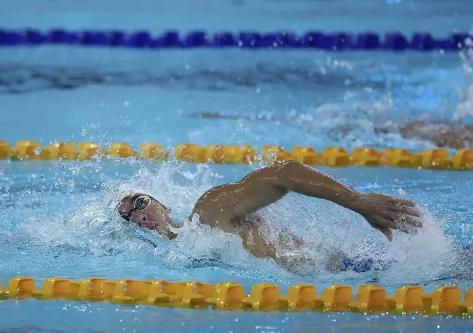 Nguyễn Huy Hoàng sẽ thi đấu các nội dung của bơi mặt nước mở tại SEA Games 33-2025. Ảnh: DŨNG PHƯƠNG