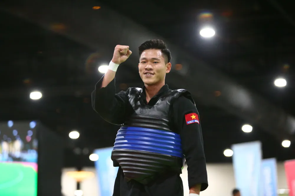 Đội tuyển pencak silat Việt Nam đang chờ những tấm HCV đầu tiên tại SEA Games 33-2025. Ảnh: DŨNG PHƯƠNG