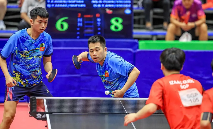 Đức Tuân và Tuấn Anh để thua tại bán kết đôi nam. Ảnh: MD