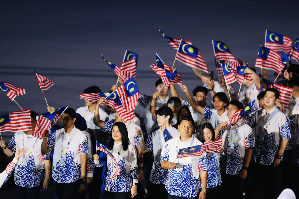 Đoàn thể thao Malaysia tại SEA Games 33-2025. Ảnh: DŨNG PHƯƠNG