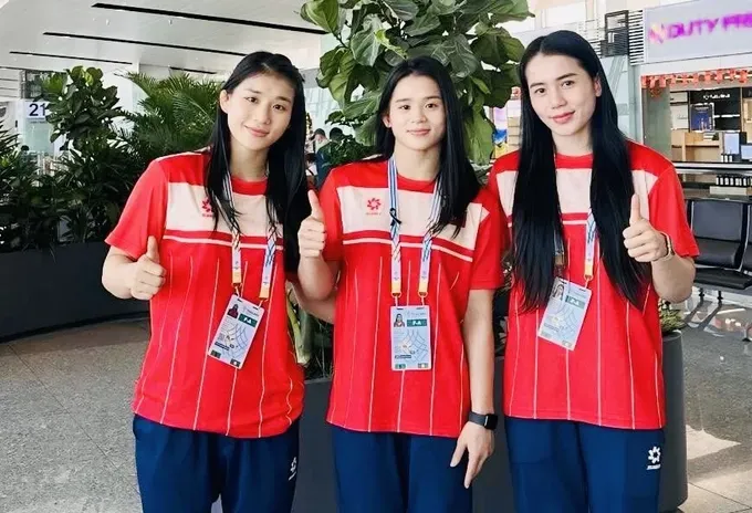 3 tuyển thủ Mỹ Trang, Mỹ Linh và Mỹ Hạnh đã có kết quả HCV tại SEA Games 33-2025. Ảnh: M.TRANG