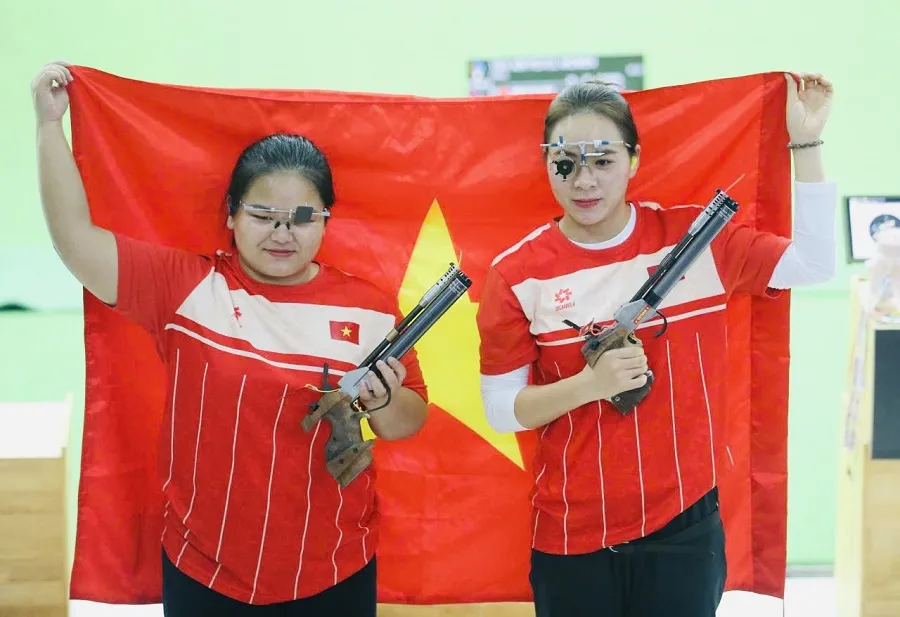 Xạ thủ của nội dung 10m súng ngắn hơi nữ đã có kết quả tốt tại SEA Games 33-2025. Ảnh: DŨNG PHƯƠNG