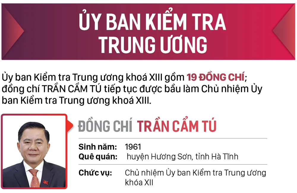 Danh sách Bộ Chính trị và Ban Bí thư Trung ương khóa XIII ảnh 5
