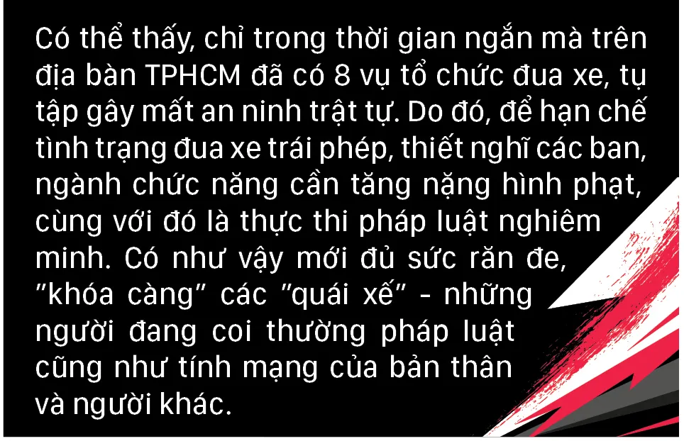 Các vụ đua xe gây náo loạn tại TPHCM ảnh 19