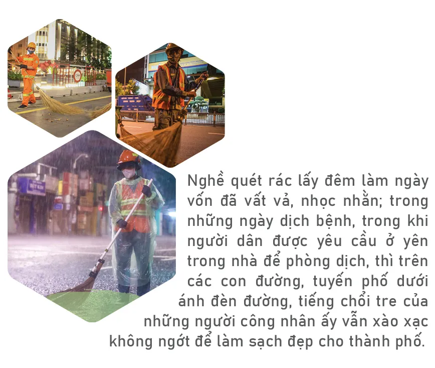 Lặng lẽ tiếng chổi những đêm giãn cách ảnh 18 Lặng lẽ tiếng chổi những đêm giãn cách ảnh 18