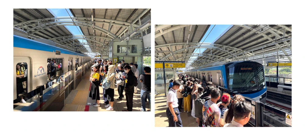 Tuyến Metro số 1 (Bến Thành - Suối Tiên) hoàn thành và đưa vào vận hành. Ảnh: HOÀNG HÙNG TPHCM tu qua khu hao hung-h-1.jpg