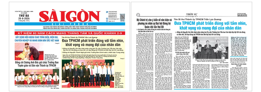 Trang 1 và trang 2, Báo SGGP ngày 26-8 Dau an nhiem ky-6.jpg
