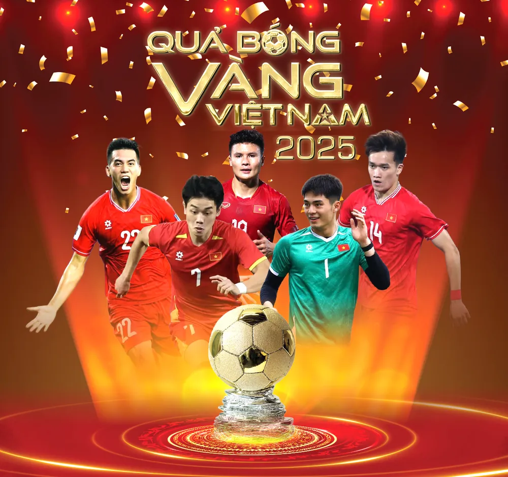 Tốp 5 danh hiệu Quả bóng vàng nam 2025. Đồ họa: HỮU VI