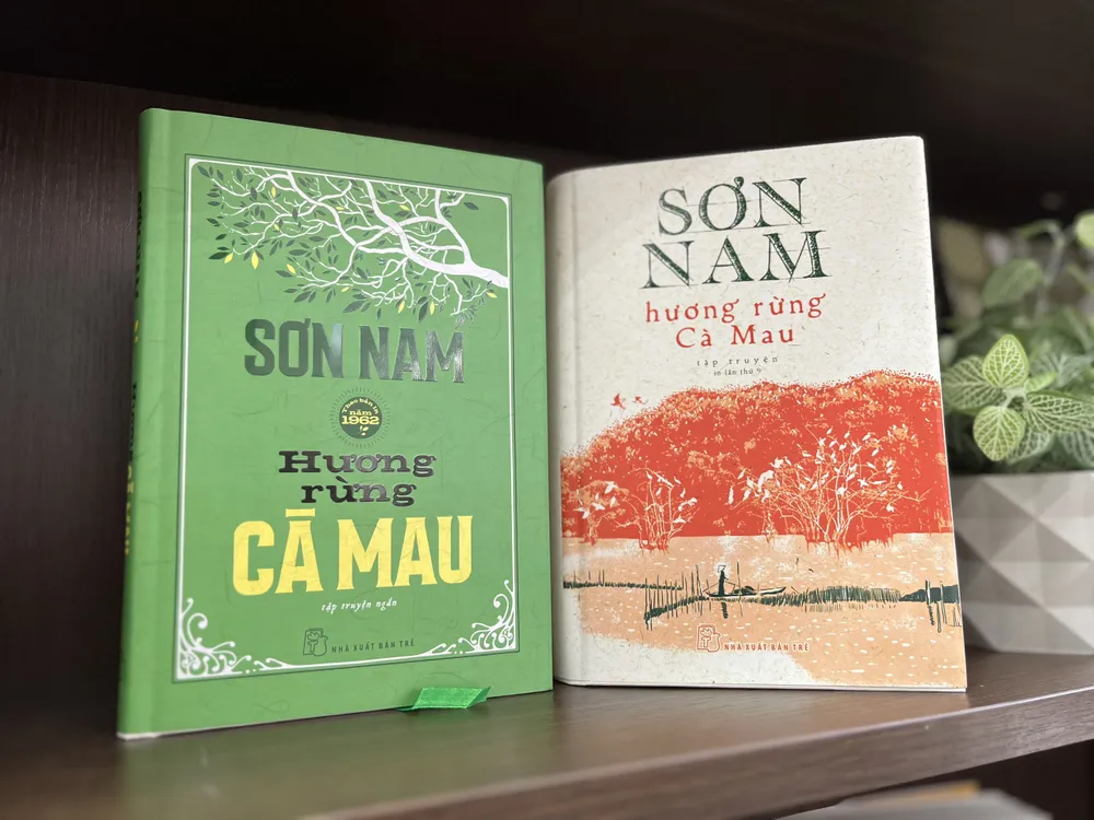 Tác phẩm "Hương rừng Cà Mau" của nhà văn Sơn Nam được thực hiện với hai phiên bản bìa cứng Tác phẩm "Hương rừng Cà Mau" của nhà văn Sơn Nam được thực hiện với hai phiên bản bìa cứng