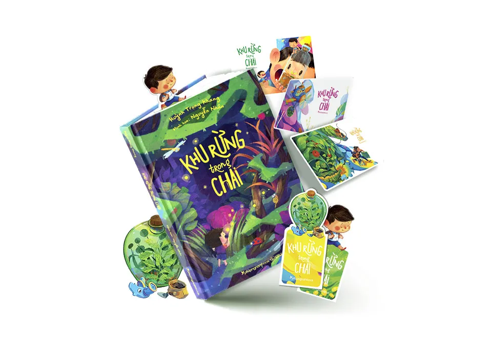 &quot;Khu rừng trong chai&quot; là tác phẩm mới nhất dành cho thiếu nhi của tác giả Huỳnh Trọng Khang