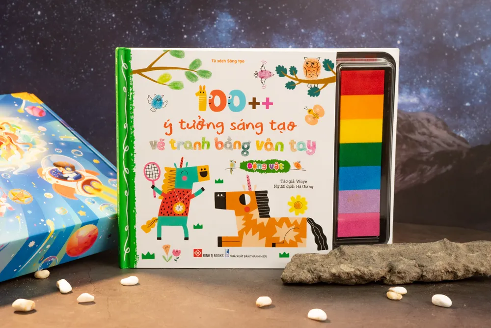 "100+ ý tưởng sáng tạo vẽ tranh bằng vân tay - chủ đề động vật" là một cuốn sách vân tay độc đáo và thú vị "100+ ý tưởng sáng tạo vẽ tranh bằng vân tay - chủ đề động vật" là một cuốn sách vân tay độc đáo và thú vị