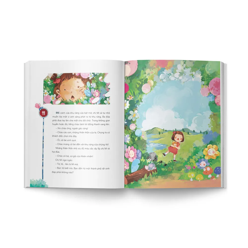 Tác phẩm sử dụng nhiều tranh minh họa sinh động, toàn bộ đều được in màu trên giấy couche, giúp câu chuyện càng dễ tiếp cận trẻ nhỏ Tác phẩm sử dụng nhiều tranh minh họa sinh động, toàn bộ đều được in màu trên giấy couche, giúp câu chuyện càng dễ tiếp cận trẻ nhỏ