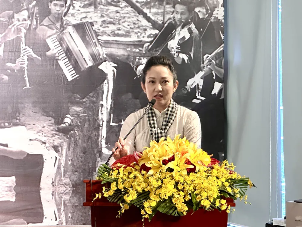 NSND Nguyễn Thị Thanh Thúy, Phó Giám đốc Sở VH-TT TPHCM phát biểu tại chương trình IMG_0972.jpg