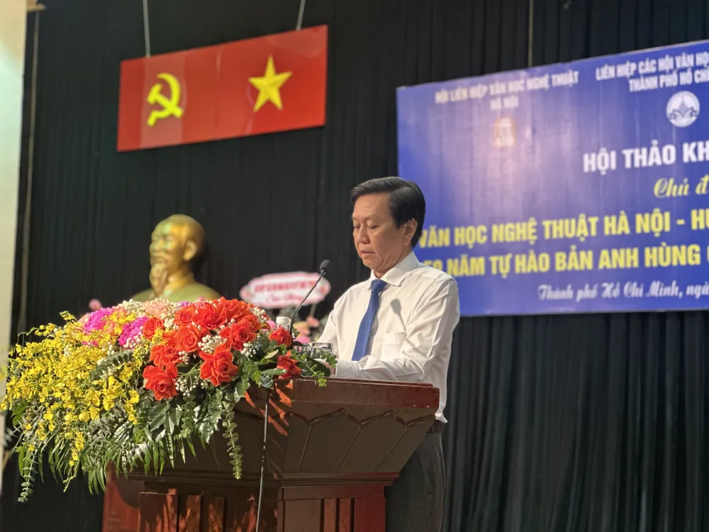 Đồng chí Nguyễn Thọ Truyền, Phó trưởng Ban Tuyên giáo và Dân vận Thành ủy TPHCM, phát biểu tại hội thảo IMG_1463.jpg
