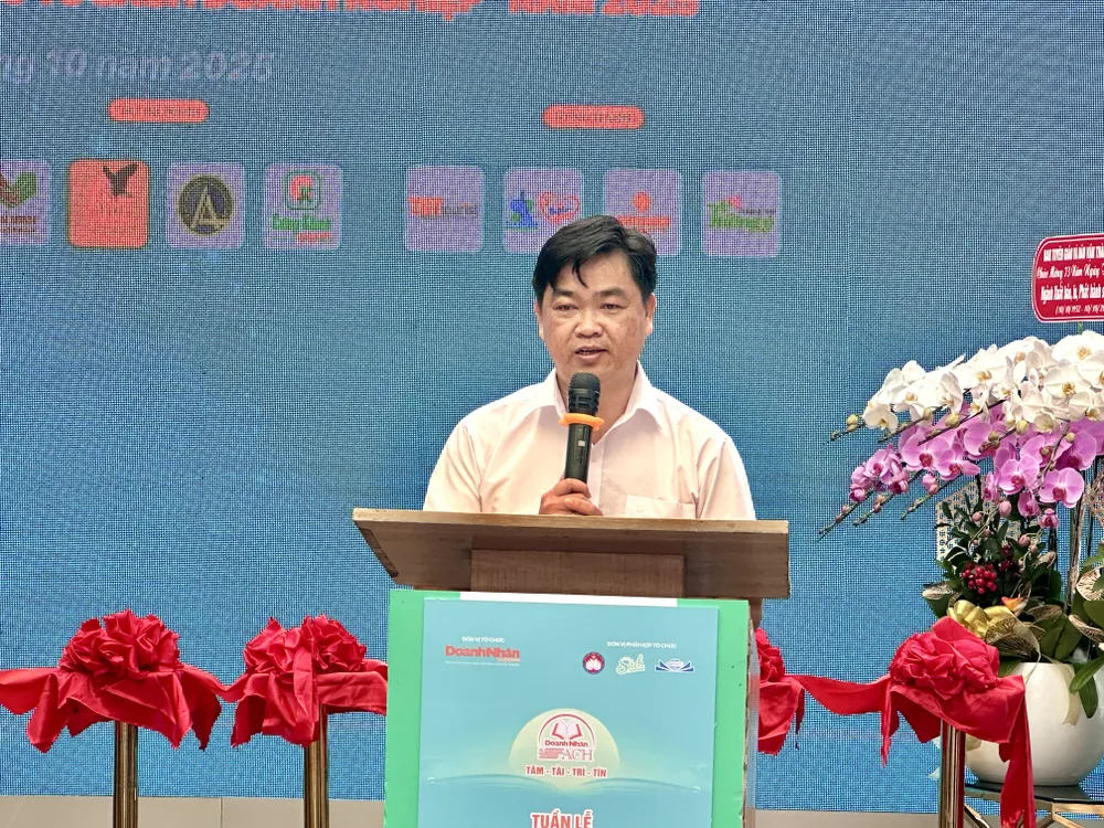 Đồng chí Lê Văn Minh, Phó trưởng Ban Tuyên giáo và Dân vận Thành ủy TPHCM, phát biểu tại chương trình IMG_4499.jpg