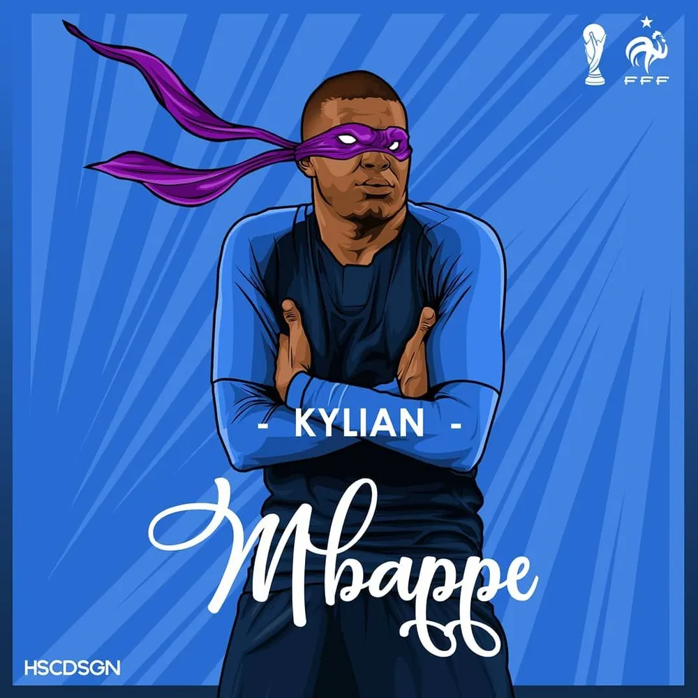 Ảnh chế về &quot;Ninja Rùa&quot; Kylian Mbappe