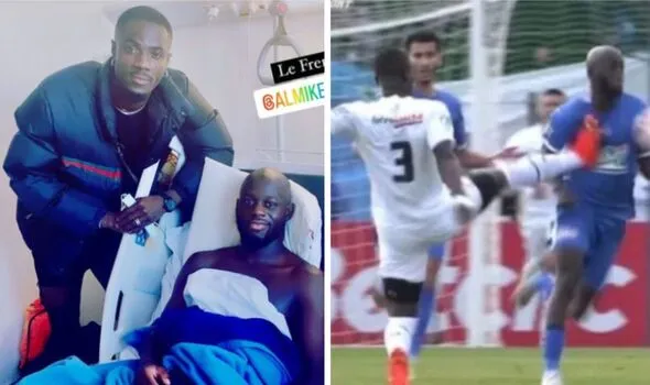 Bailly tạ lỗi với N'Diaye trong bệnh viện Bailly tạ lỗi với N'Diaye trong bệnh viện