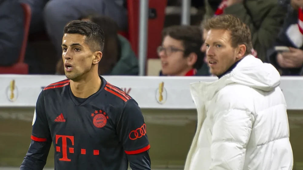 Joao Cancelo và HLV Nagelsmann