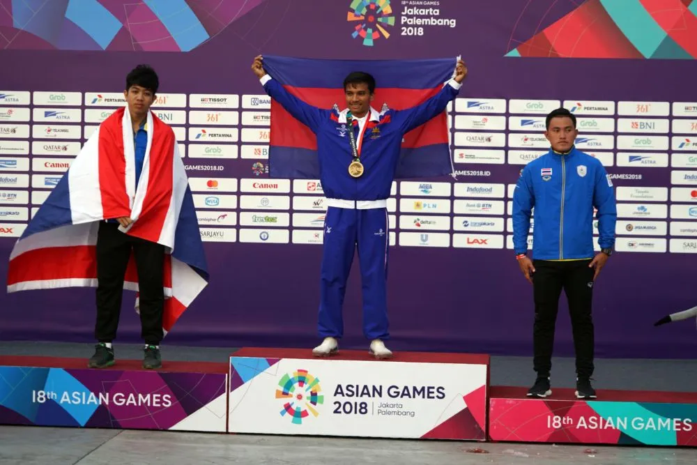 Nhà vô địch châu Á Saly Ou Moeut tại ASIAD 2018