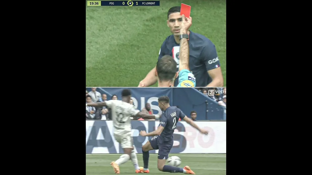 Hakimi bị đuổi khỏi sân Hakimi bị đuổi khỏi sân