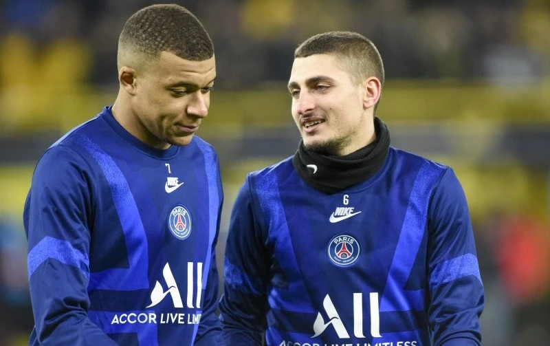 Verratti và Mbappe