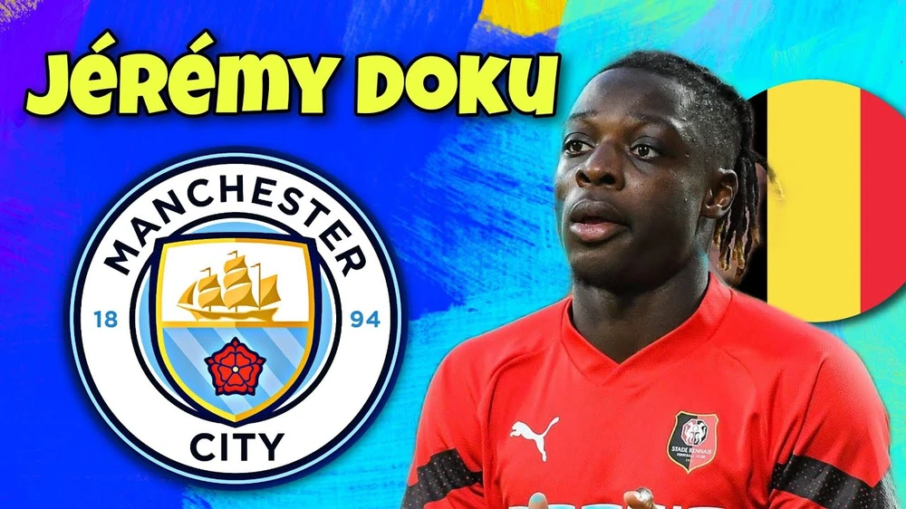 Jeremy Doku gia nhập Man City