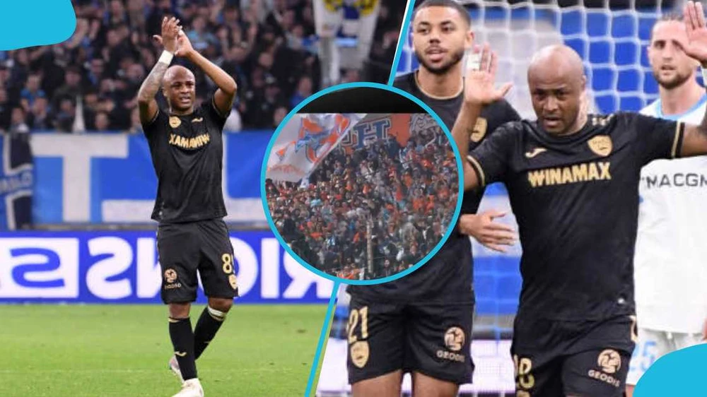 "Lão tướng" Andre Ayew được khán giả đội bóng cũ Marseille tri ân