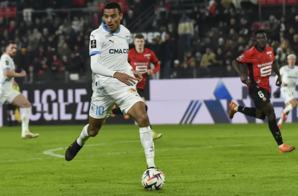 Greenwood vừa ghi bàn và kiến tạo, giúp Marseille đánh bại Rennes