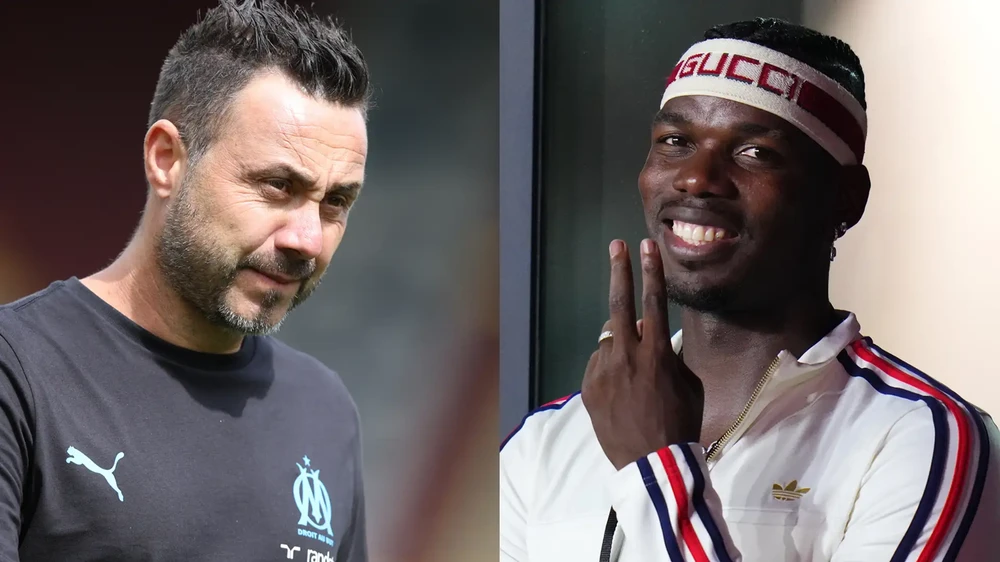 HLV De Zerbi e ngại Pogba sẽ làm mất cân bằng đội hình Marseille